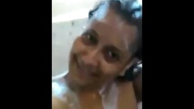 Desi bhabhi bathing nude selfie hot teasing